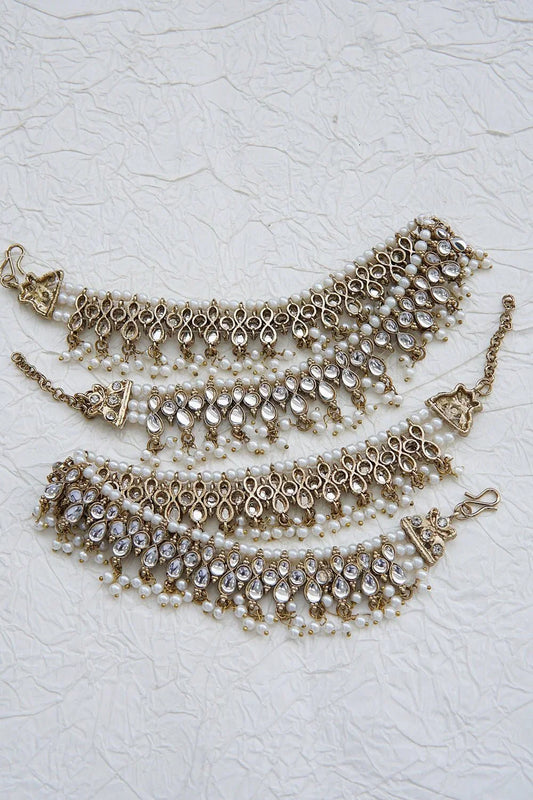 Royal Antique Kundan Payal