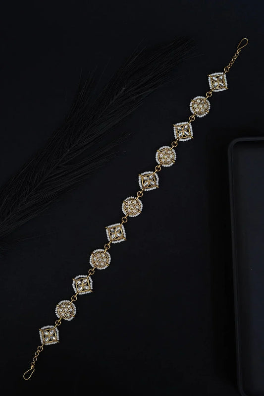 Zircon & Cut Kundan Sheesh Patti