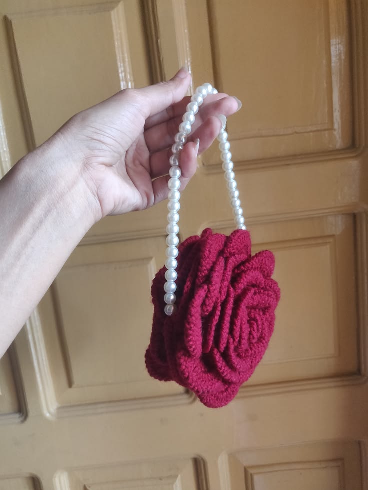 Trending Handmade crochet rose bag 🌹