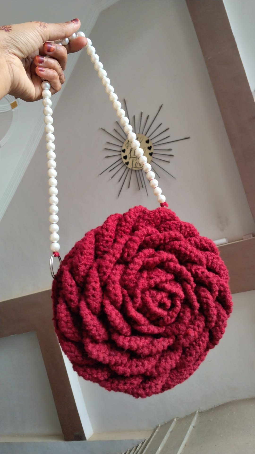 Trending Handmade crochet rose bag 🌹