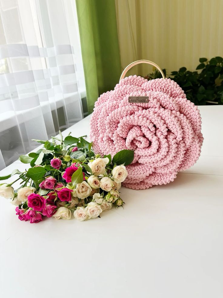 Trending Handmade crochet rose bag 🌹