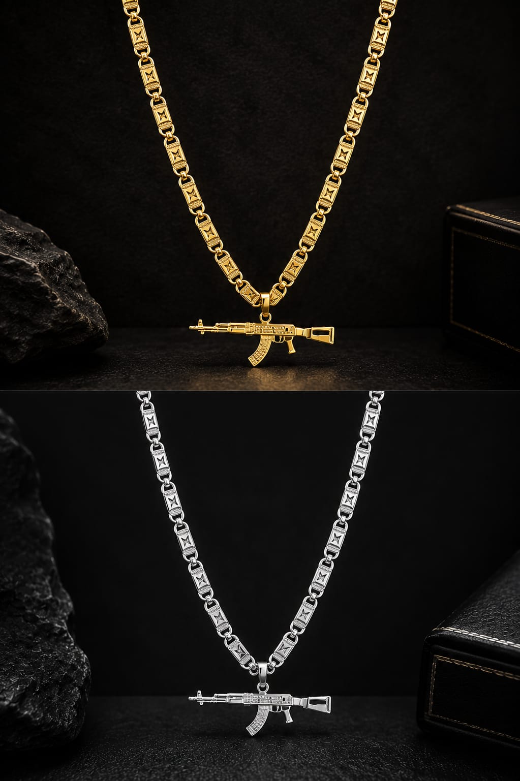 Most Trending AK47 chain Available - Gold Plated