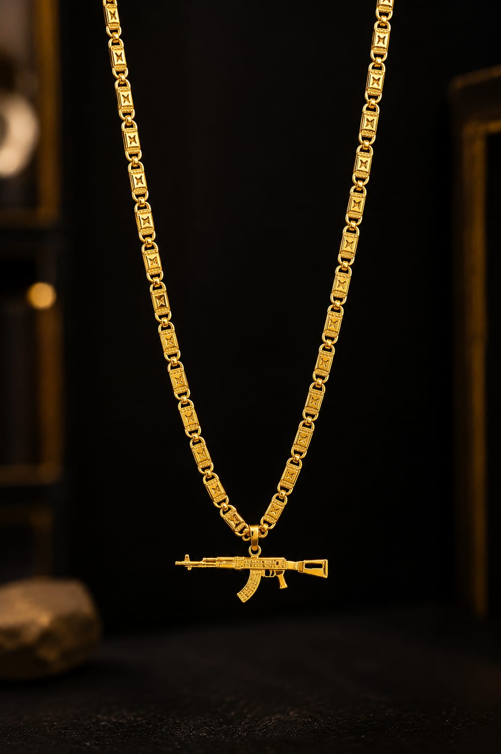 Most Trending AK47 chain Available - Gold Plated