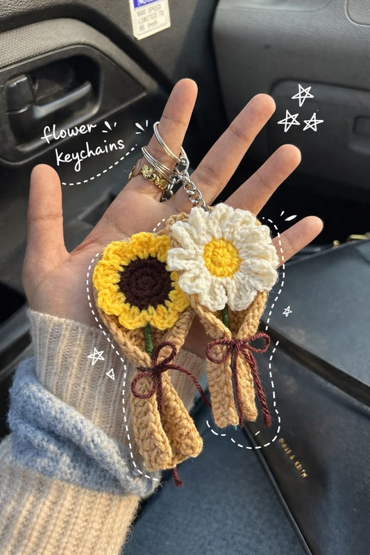 Flower Key Chain Handmade