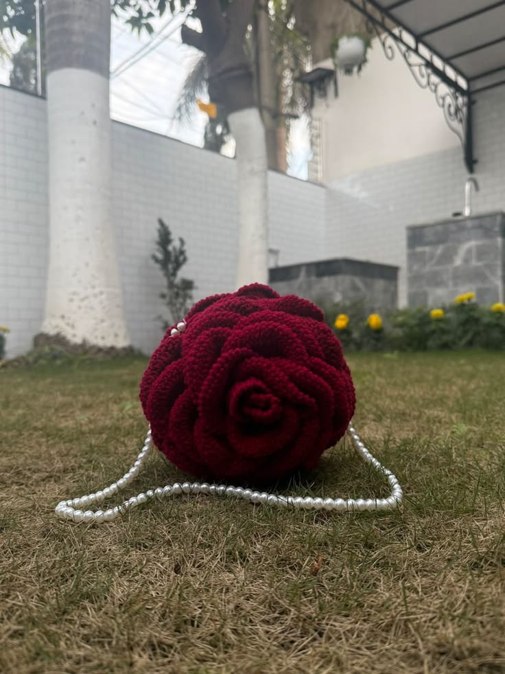 Trending Handmade crochet rose bag 🌹
