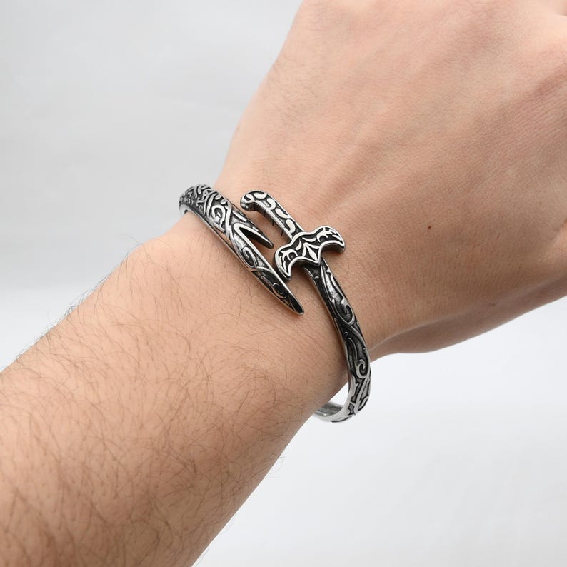 Ali Zulfiqar Sword Stainless Steel Bangle