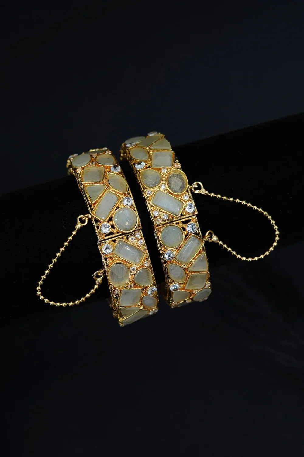 Turkish Semi-Gems Kangan Pair
